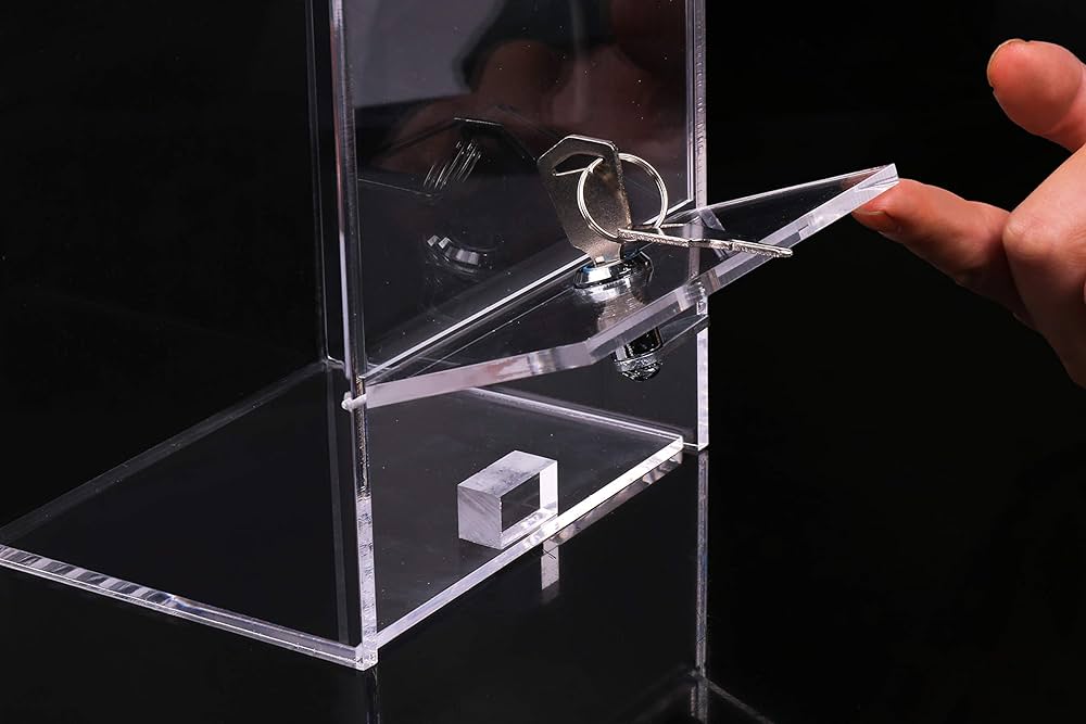 Amazon.co.jp: イーウーサプライ 幅12cm 鍵内臓 タイプ 透明